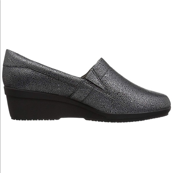 NIB Midnight Gray Comfort Non Slip Work Wedge Shoe - Picture 7 of 7